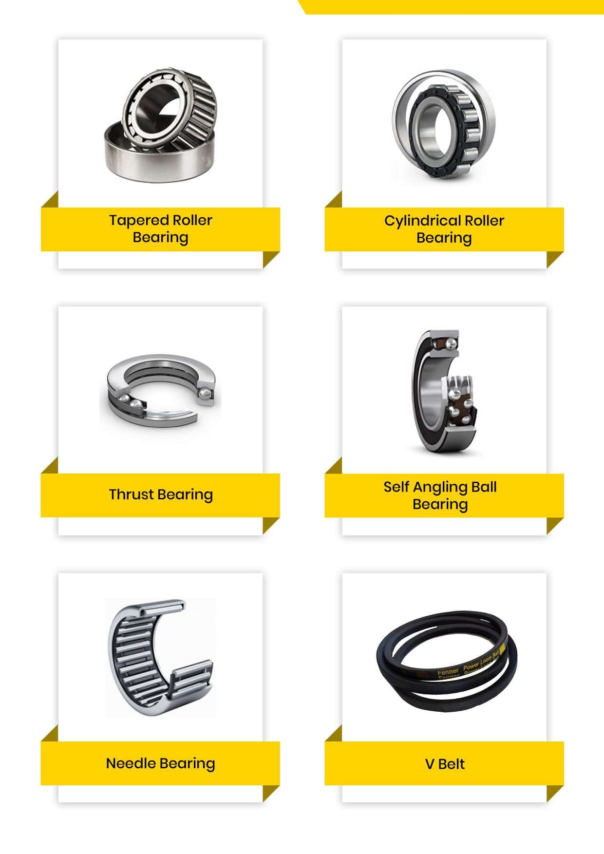 High load precision industrial bearings